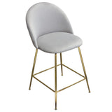 Lilly Grey Counter Height Chairs (Set of 2) - Ornate Home