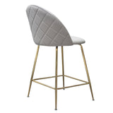 Lilly Grey Counter Height Chairs (Set of 2) - Ornate Home