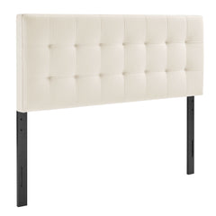 Lily Alabaster Stain-Resistant Performance Velvet Queen Size Headboard - Ornate Home