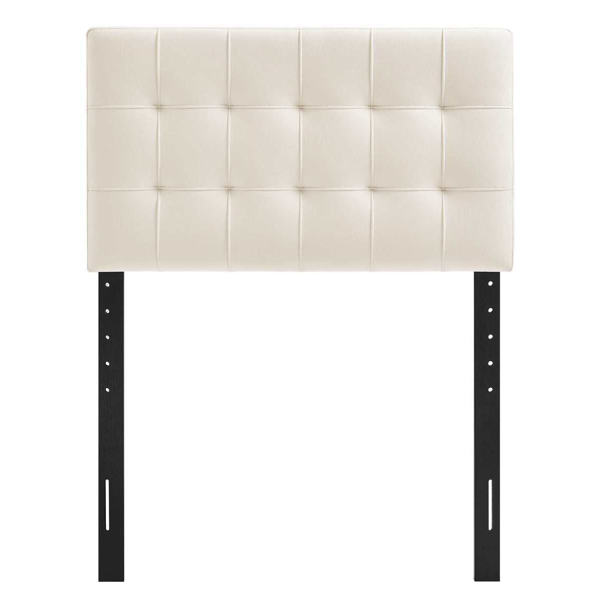 Lily Alabaster Stain-Resistant Performance Velvet Twin Size Headboard - Ornate Home