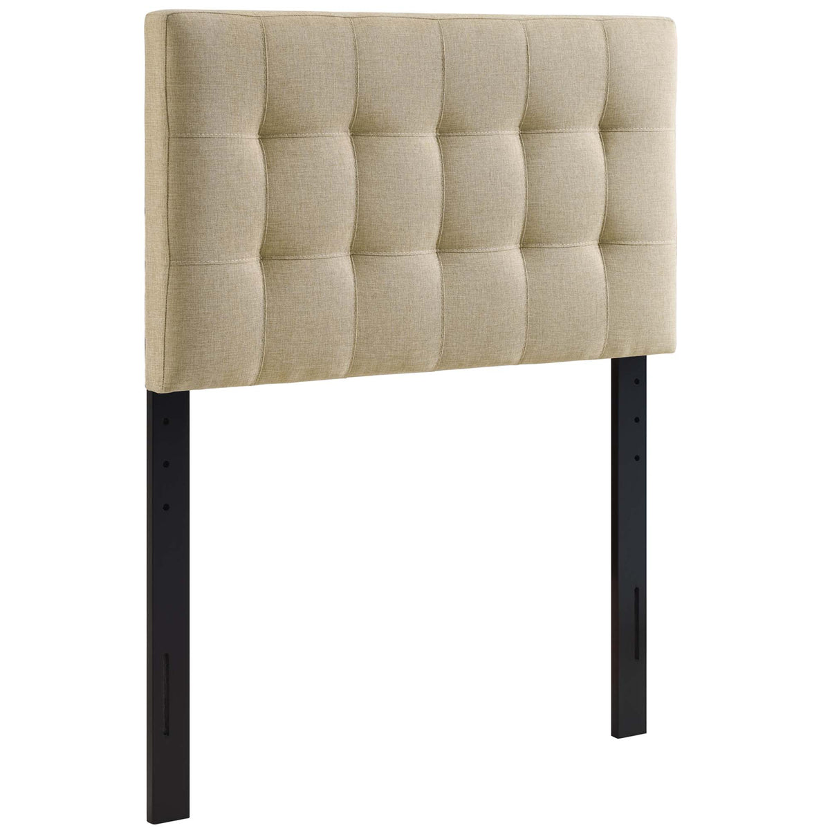 Lily Beige Upholstered Fabric Twin Headboard - Ornate Home