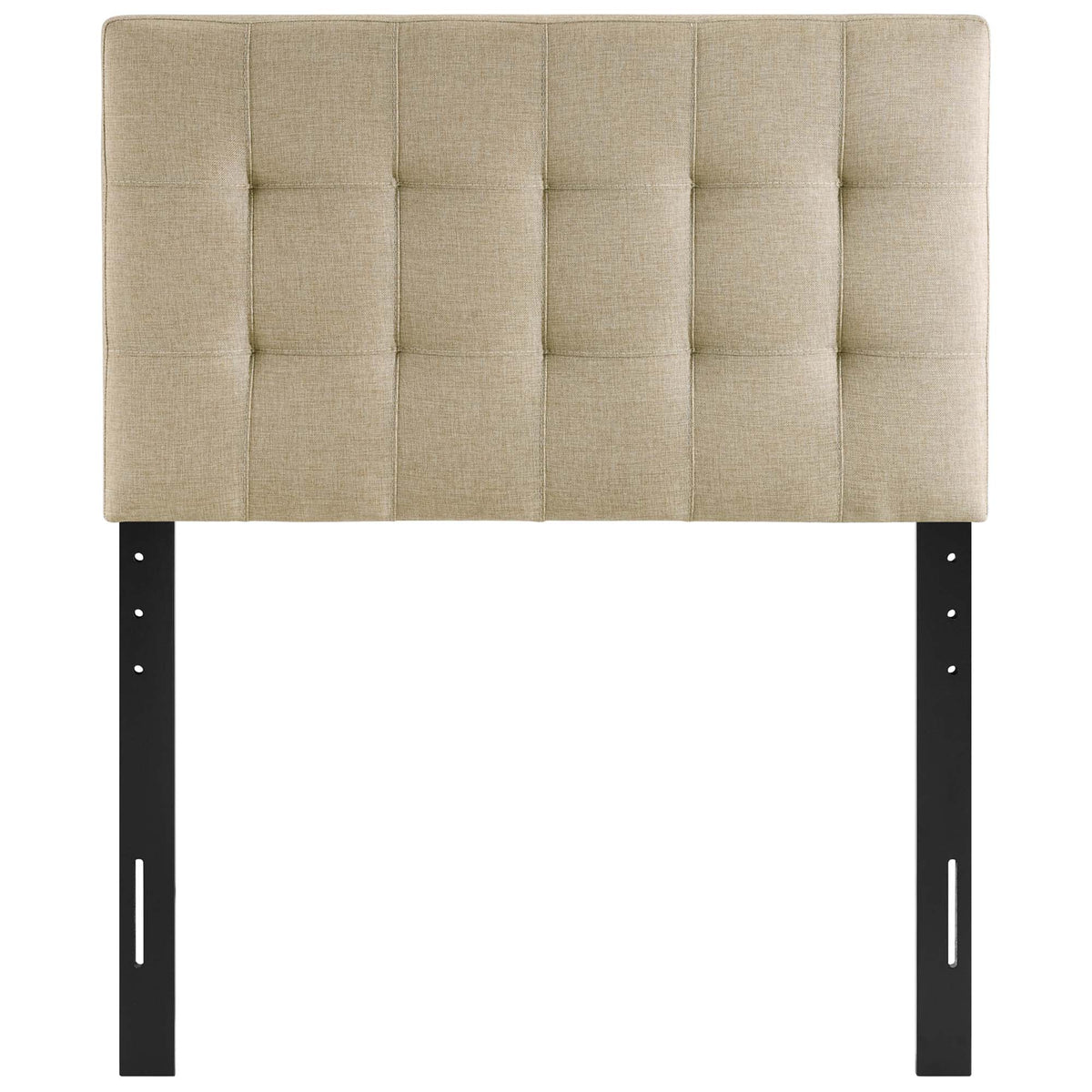 Lily Beige Upholstered Fabric Twin Headboard - Ornate Home
