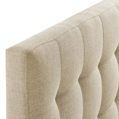 Lily Beige Upholstered Fabric Twin Headboard - Ornate Home