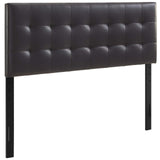 Lily Brown Upholstered Vinyl Full Headboard - Ornate Home