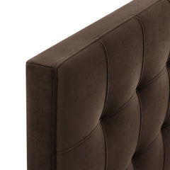 Lily Chocolate Brown Stain-Resistant Performance Velvet King Size Headboard - Ornate Home