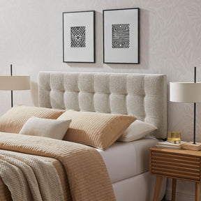 Lily Dove Gray Upholstered King Size Headboard - Ornate Home