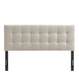 Lily Dove Gray Upholstered King Size Headboard - Ornate Home