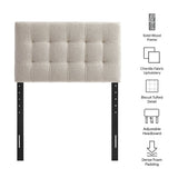 Lily Dove Upholstered Twin Size Headboard - Ornate Home