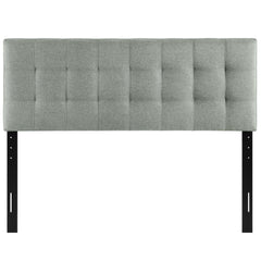 Lily Gray Upholstered Fabric Full Headboard - Ornate Home