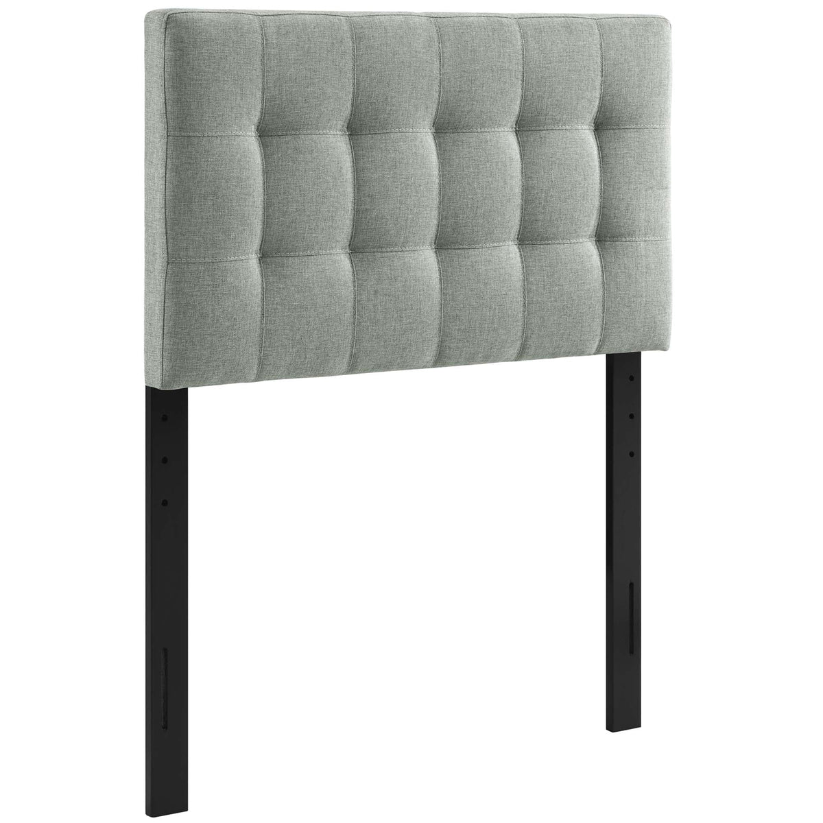 Lily Gray Upholstered Fabric Twin Headboard - Ornate Home