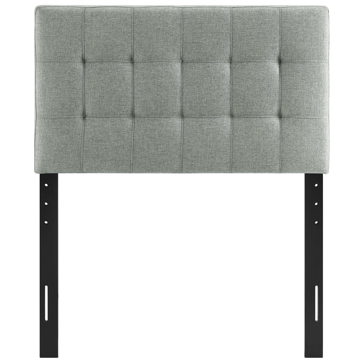 Lily Gray Upholstered Fabric Twin Headboard - Ornate Home