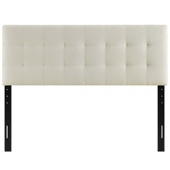 Lily Ivory Upholstered Fabric Full Headboard - Ornate Home