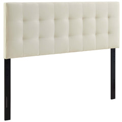 Lily Ivory Upholstered Fabric Full Headboard - Ornate Home