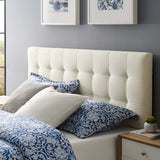 Lily Ivory Upholstered Fabric King Headboard - Ornate Home