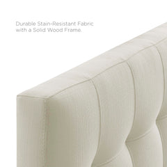 Lily Ivory Upholstered Fabric Twin Headboard - Ornate Home