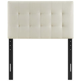 Lily Ivory Upholstered Fabric Twin Headboard - Ornate Home