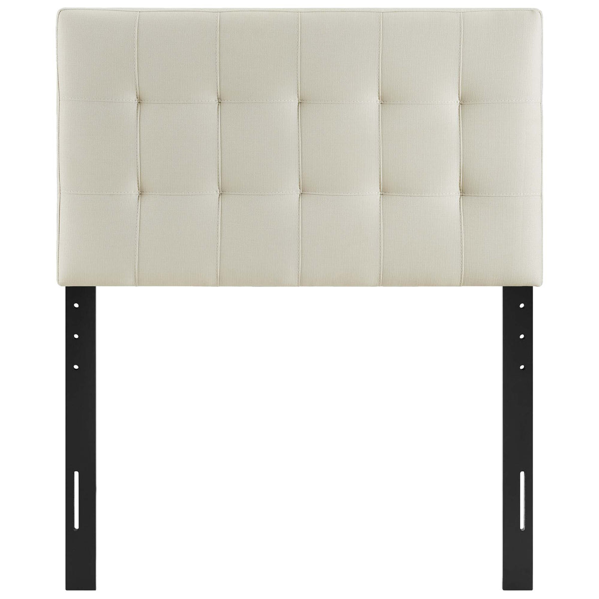 Lily Ivory Upholstered Fabric Twin Headboard - Ornate Home