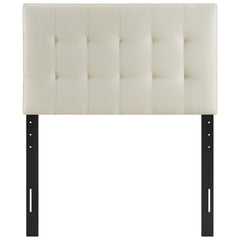 Lily Ivory Upholstered Fabric Twin Headboard - Ornate Home