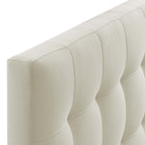 Lily Ivory Upholstered Fabric Twin Headboard - Ornate Home