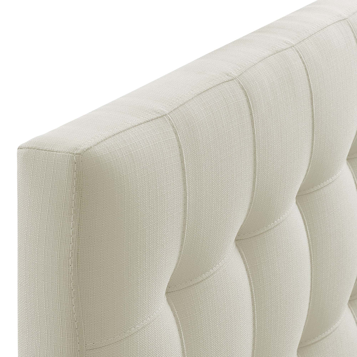 Lily Ivory Upholstered Fabric Twin Headboard - Ornate Home