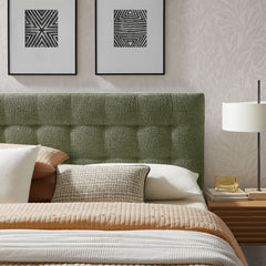 Lily Leaf Upholstered King Size Headboard - Ornate Home