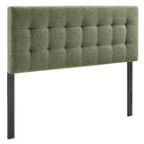 Lily Leaf Upholstered Queen Size Headboard - Ornate Home