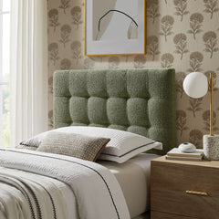 Lily Leaf Upholstered Twin Size Headboard - Ornate Home