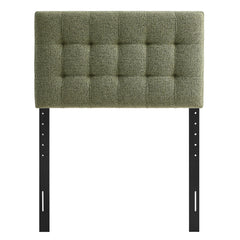 Lily Leaf Upholstered Twin Size Headboard - Ornate Home