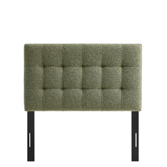 Lily Leaf Upholstered Twin Size Headboard - Ornate Home