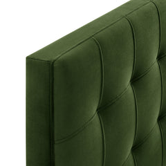 Lily Moss Green Stain-Resistant Performance Velvet Full Size Headboard - Ornate Home