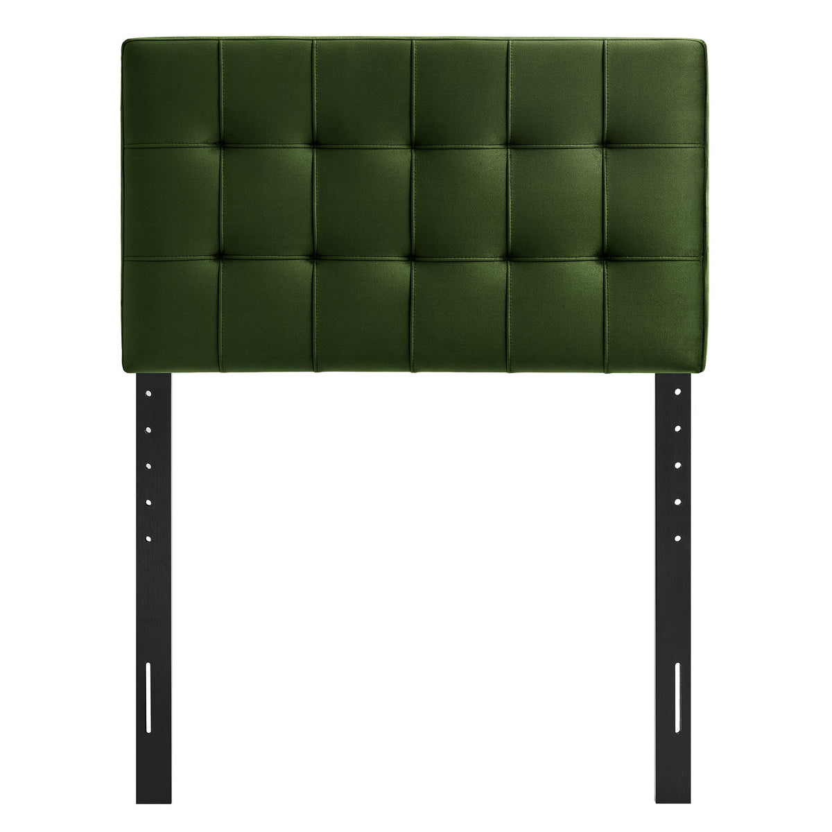 Lily Moss Green Stain-Resistant Performance Velvet Twin Size Headboard - Ornate Home