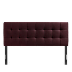 Lily Mulberry Stain-Resistant Performance Velvet King Size Headboard - Ornate Home