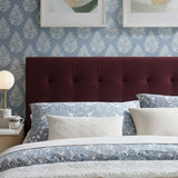 Lily Mulberry Stain-Resistant Performance Velvet Queen Size Headboard - Ornate Home