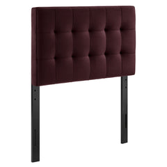Lily Mulberry Stain-Resistant Performance Velvet Twin Size Headboard - Ornate Home