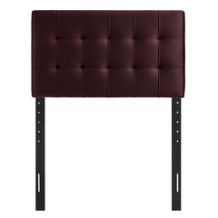 Lily Mulberry Stain-Resistant Performance Velvet Twin Size Headboard - Ornate Home