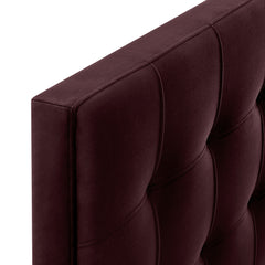 Lily Mulberry Stain-Resistant Performance Velvet Twin Size Headboard - Ornate Home