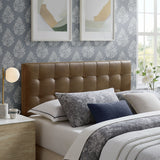Lily Mushroom Vegan Leather Queen Size Headboard - Ornate Home