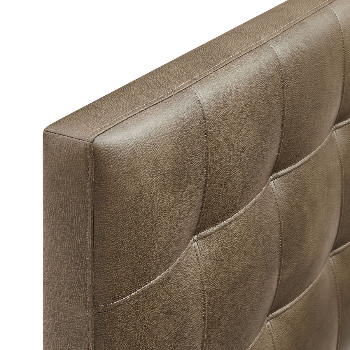 Lily Mushroom Vegan Leather Twin Size Headboard - Ornate Home