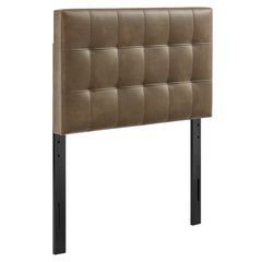Lily Mushroom Vegan Leather Twin Size Headboard - Ornate Home