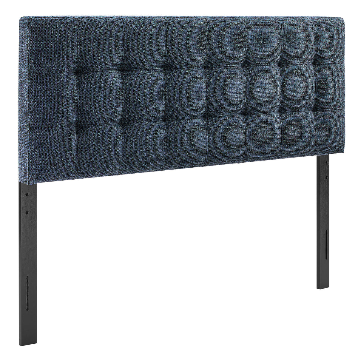 Lily Navy Chenille Upholstered King Size Headboard - Ornate Home