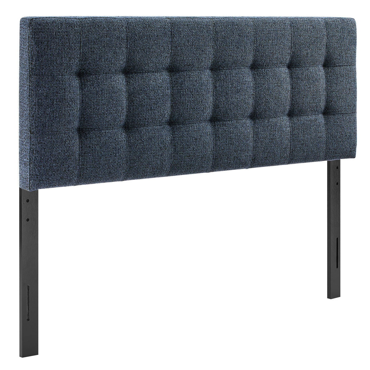 Lily Navy Chenille Upholstered King Size Headboard - Ornate Home