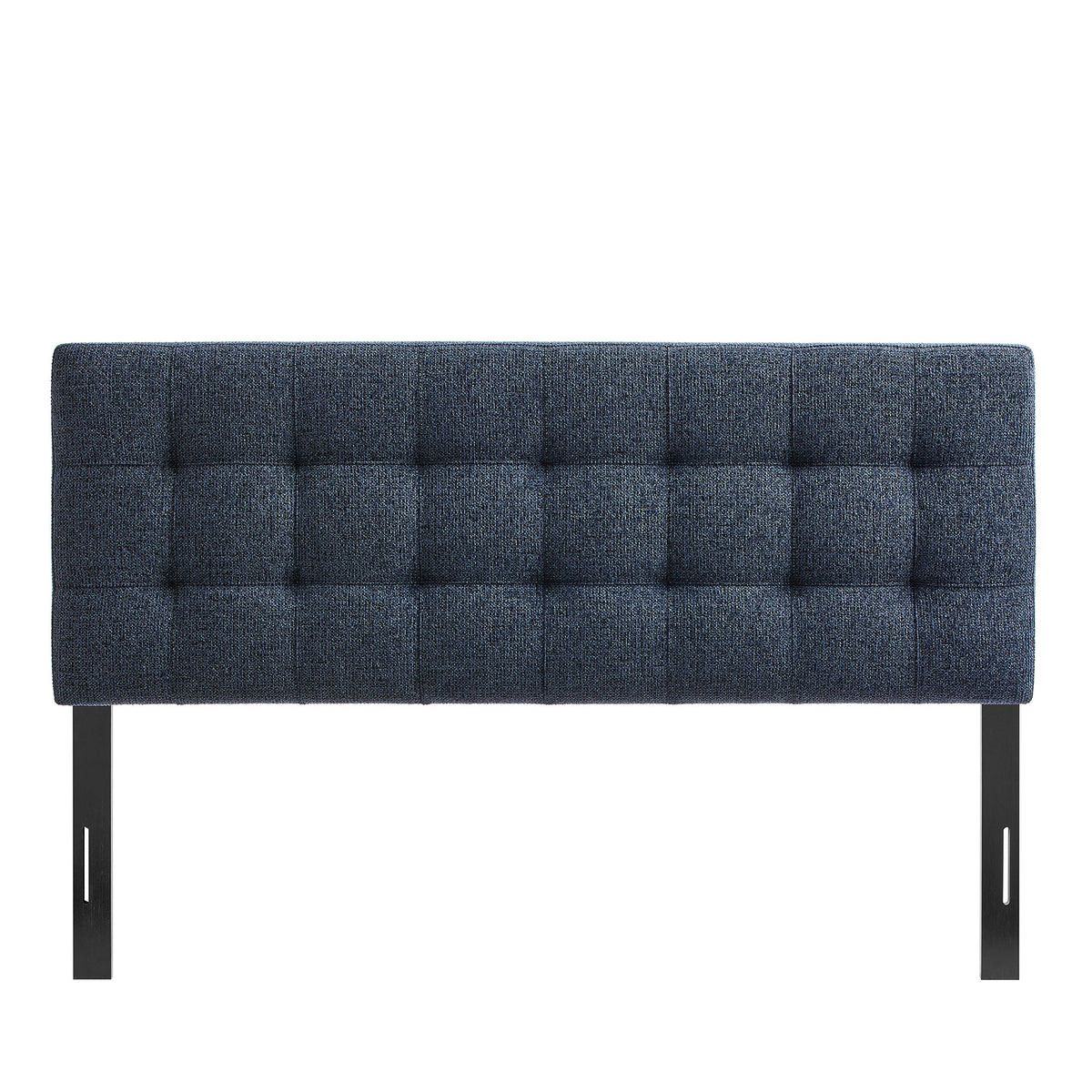 Lily Navy Chenille Upholstered Queen Size Headboard - Ornate Home