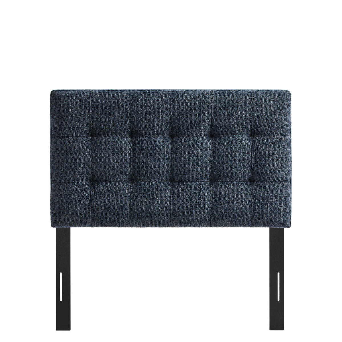 Lily Navy Chenille Upholstered Twin Size Headboard - Ornate Home