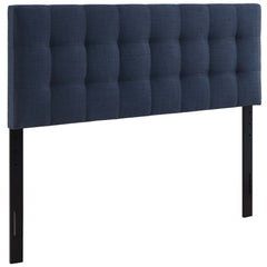 Lily Navy Upholstered Fabric Full Headboard - Ornate Home