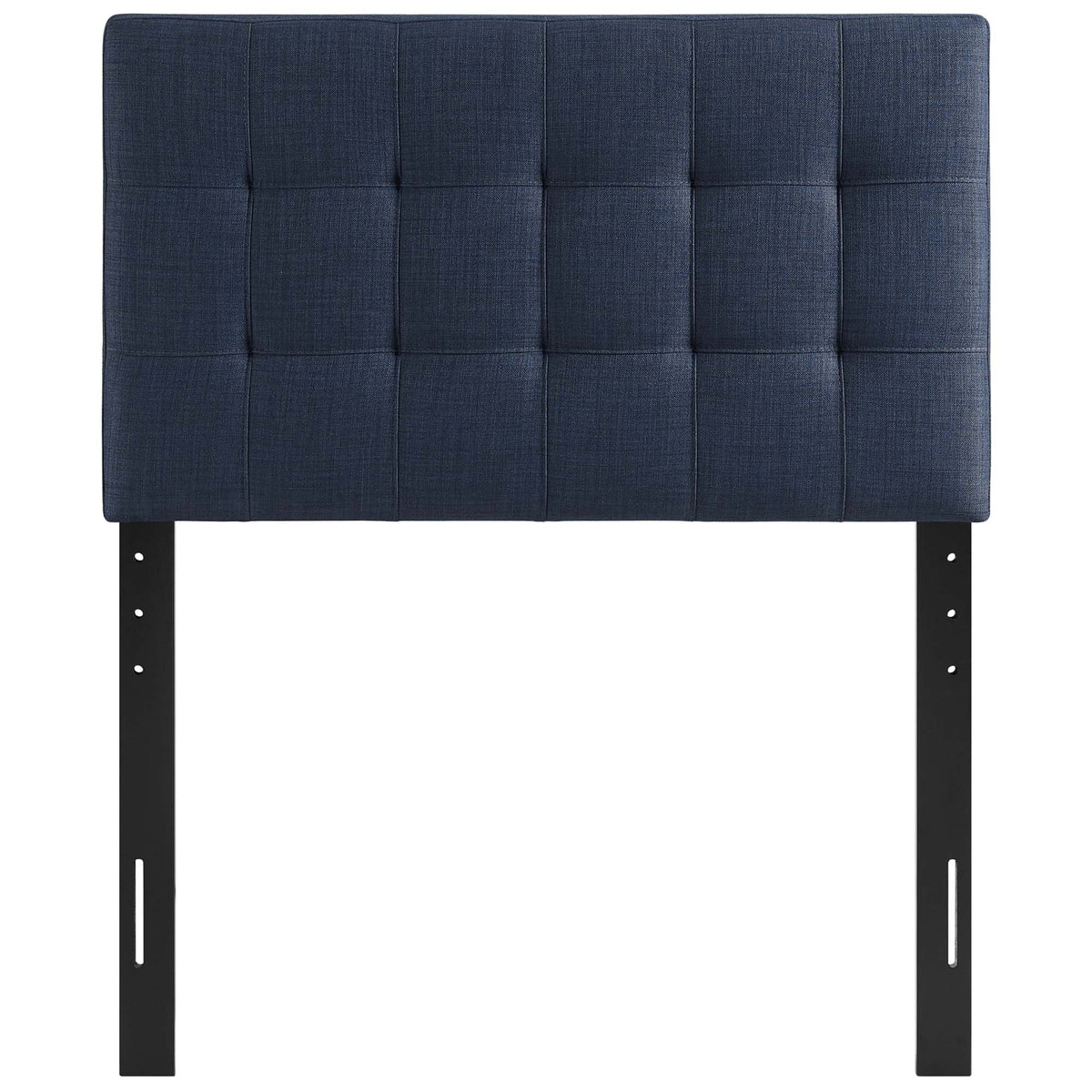 Lily Navy Upholstered Fabric Twin Headboard - Ornate Home