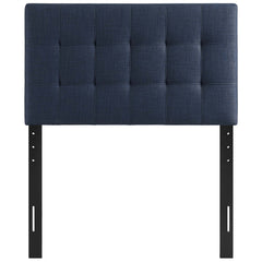 Lily Navy Upholstered Fabric Twin Headboard - Ornate Home