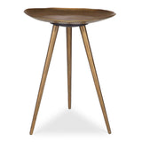 Lily Pad Antique Brass Accent Table - Ornate Home