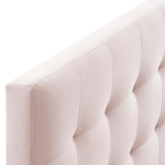 Lily Pink Biscuit Tufted Performance Velvet Full Headboard - Ornate Home