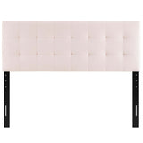 Lily Pink Biscuit Tufted Performance Velvet Queen Headboard - Ornate Home