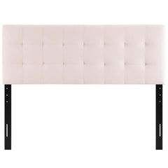 Lily Pink Biscuit Tufted Performance Velvet Queen Headboard - Ornate Home